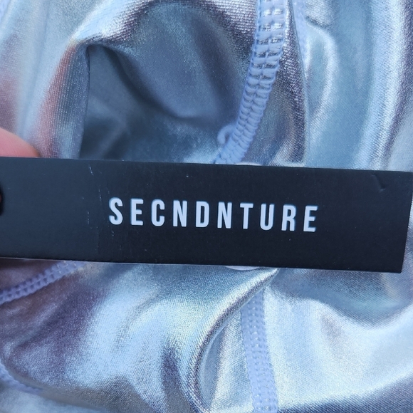 Secndnture Silver High-Waisted Leggings NWT  Size Small - Picture 4 of 8